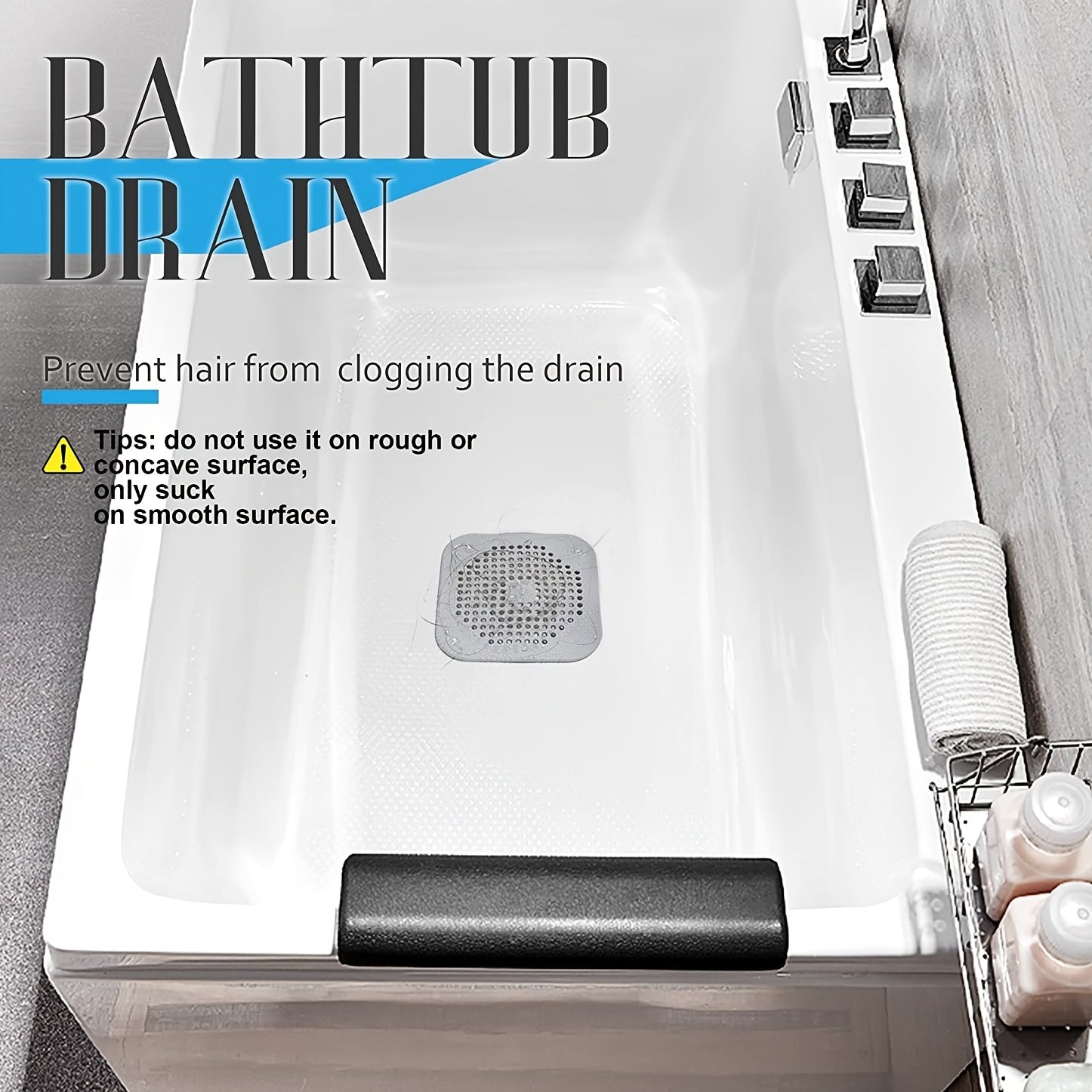 Juego de filtros de silicona para desagüe de fregadero y bañera, 1/3/5 piezas para cocina y baño