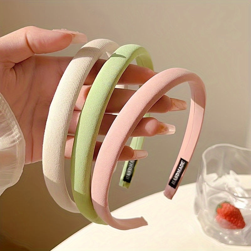 Girls French-Inspired Plaid Headbands Set of Two Fabric Preppy Hair Accessories