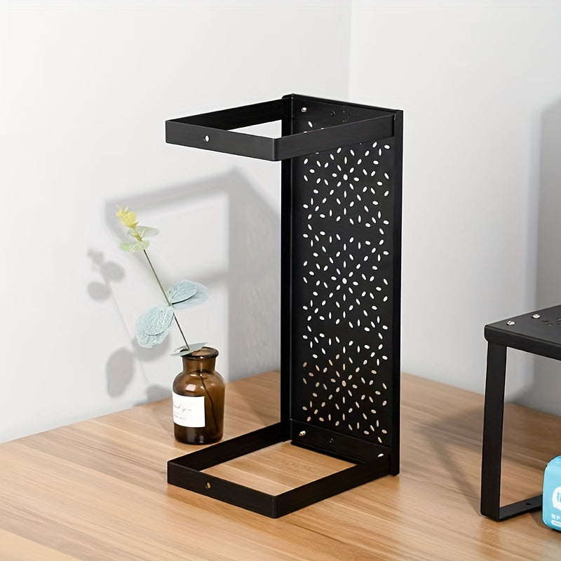 Estante de almacenamiento de cocina de metal, diseño abierto de una pieza, organizador para armarios