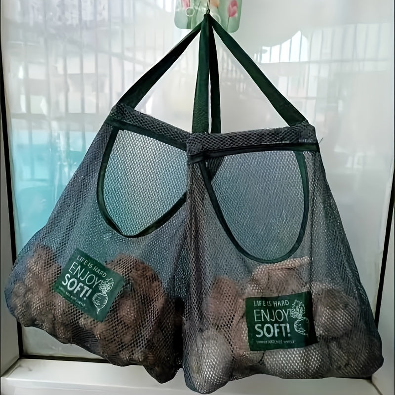 Breathable Storage Bag for Garlic, Potatoes, Onions, Kitchen Organizer