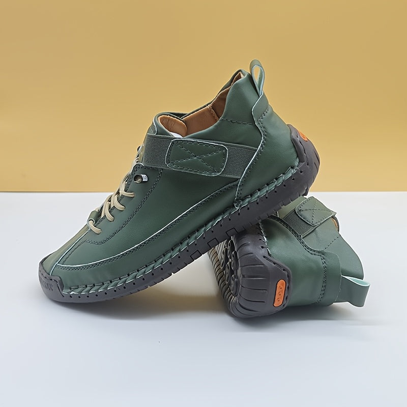 Women's Ankle Slip-On Boots Microfiber Casual Flat Heel All-Season