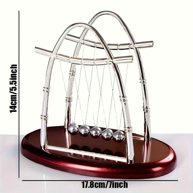 Educational Physics Toy Newton's Cradle Balance Balls Desktop Pendulum No Batteries