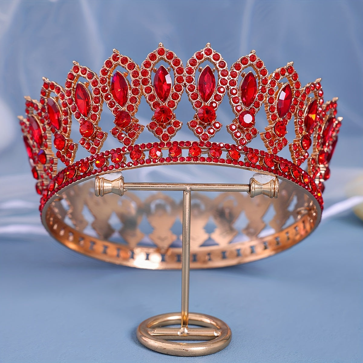 Bridal Tiara Rhinestone Baroque Style Wedding Crown for Special Occasions