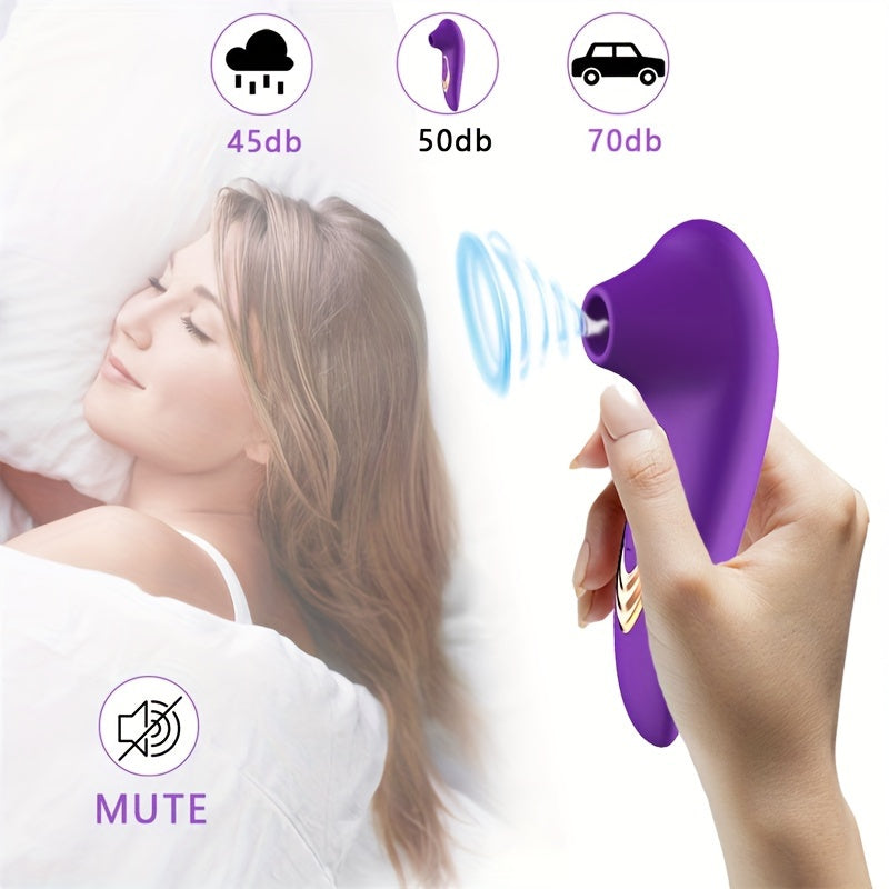 Female Rechargeable Clitoral Sucking Vibrator with Suction Stimulator