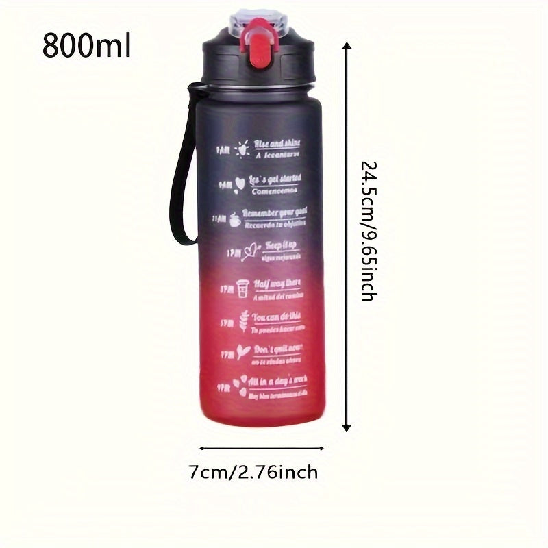 1L Gradient Plastic Water Bottle for Hiking Camping and Backpacking