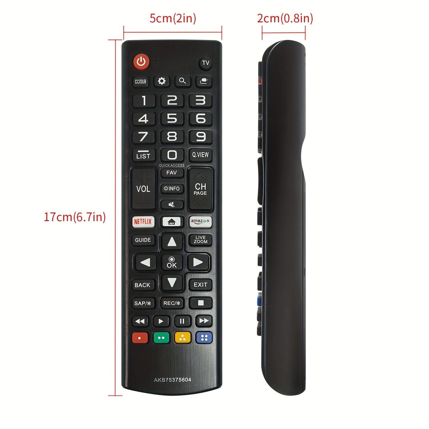 Control remoto para televisores inteligentes LG con botones de silicona respuesta rápida plástico duradero