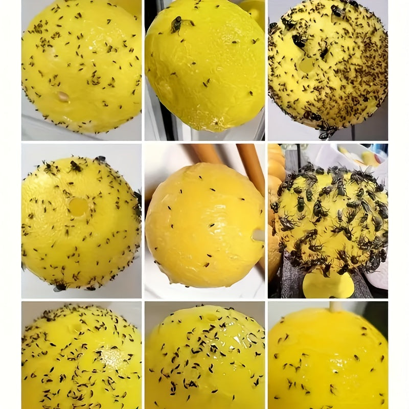 5 bolas repelentes de insectos y frutas pegajosas para jardín y uso en interiores