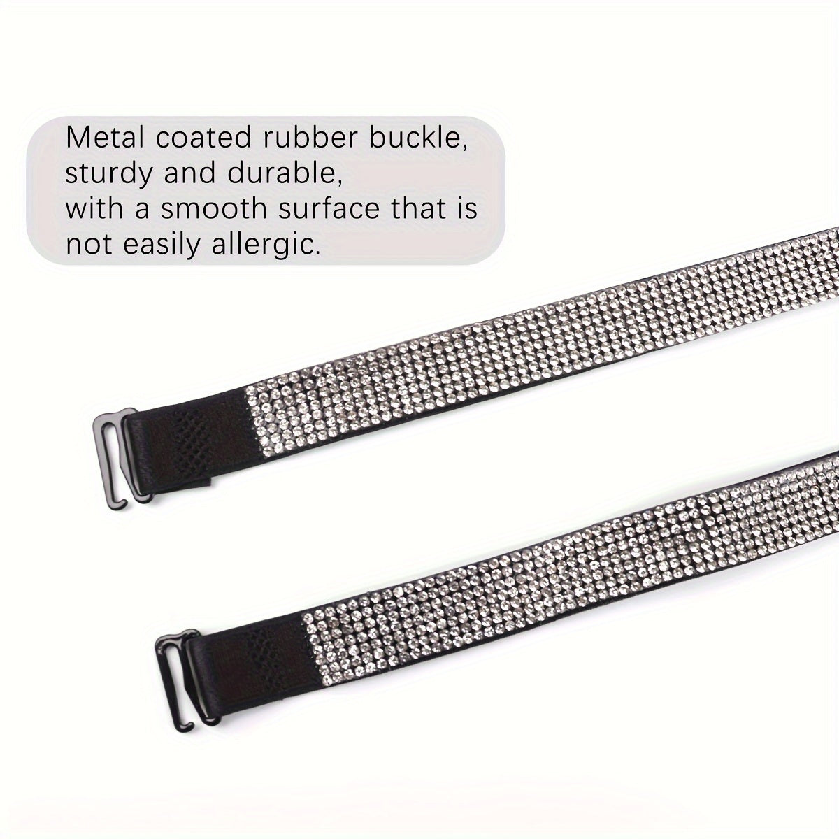 Adjustable Rhinestone Bra Straps for Women Lingerie and Underwear Accessories
