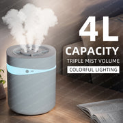 Настольный увлажнитель воздуха 4L Cool Mist с регулируемой туманностью для дома, офиса, спальни