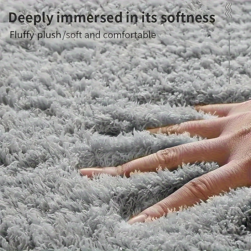 Thick Lamb Velvet Bath Mat Ultra-Soft Absorbent Anti-Slip Stain-Resistant Rug