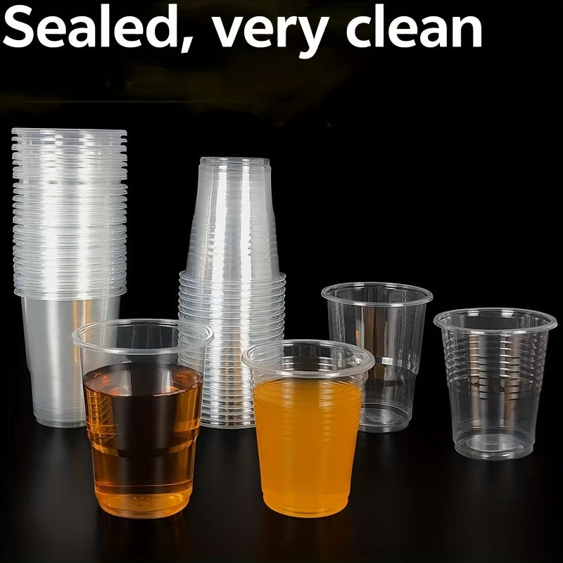 100 dona ClearCup bir martalik plastik stakan, sig‘imi 130 ml, BPA siz, izolyatsiyalangan, faqat qo‘lda yuviladi. Partiyalar, pikniklar va uy yig'ilishlari uchun ajoyib.