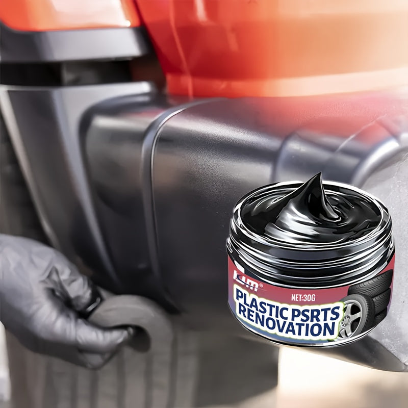 30g Plastic Car Polish Paste for Interior, Tire Gloss, Scratch Repair