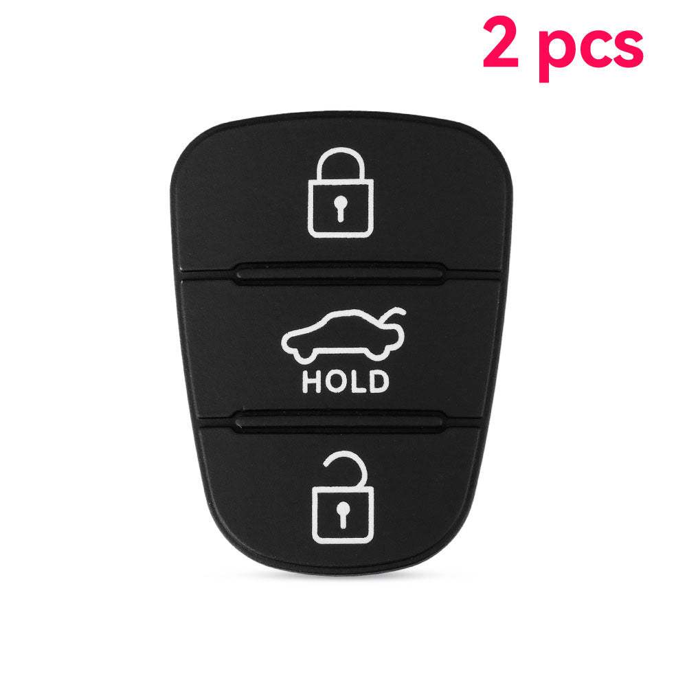 2pcs Silicone Rubber Key Shell Cover for Car Remote Fob with 2/3 Buttons