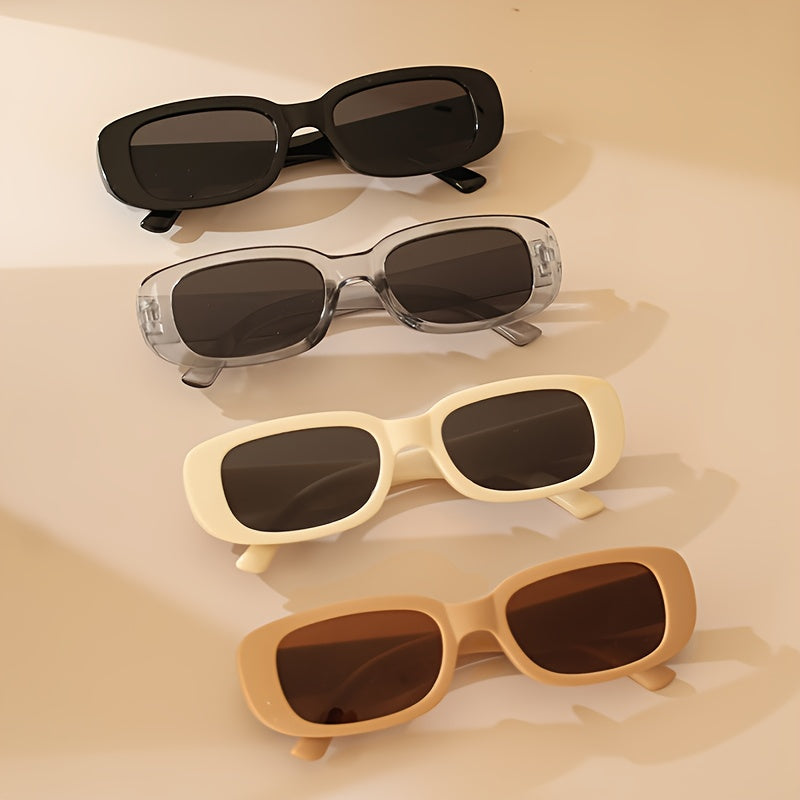 Set of 4 Oval Frame Eyeglasses for Men and Women Stylish Reading Glasses