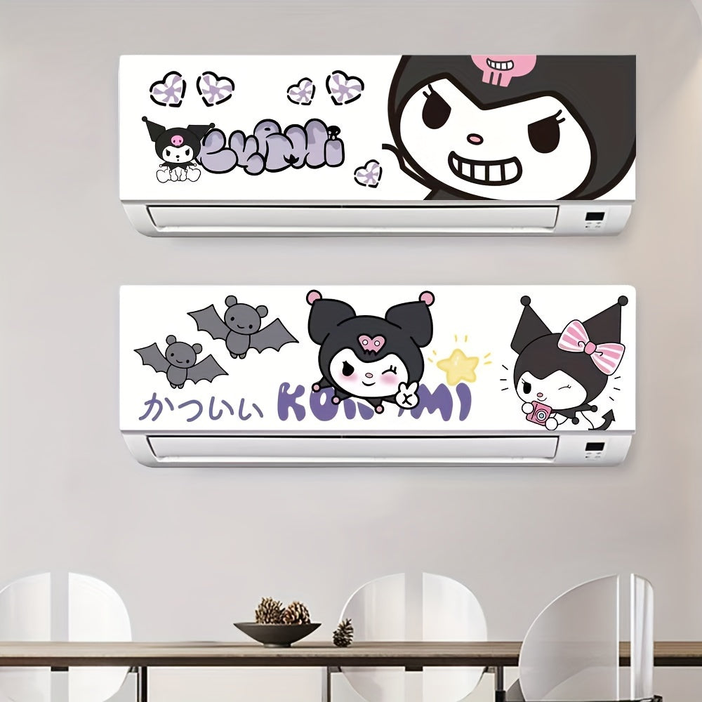 Cartoon PVC Air Conditioner Decal Sticker Decorative Adhesive Accessory