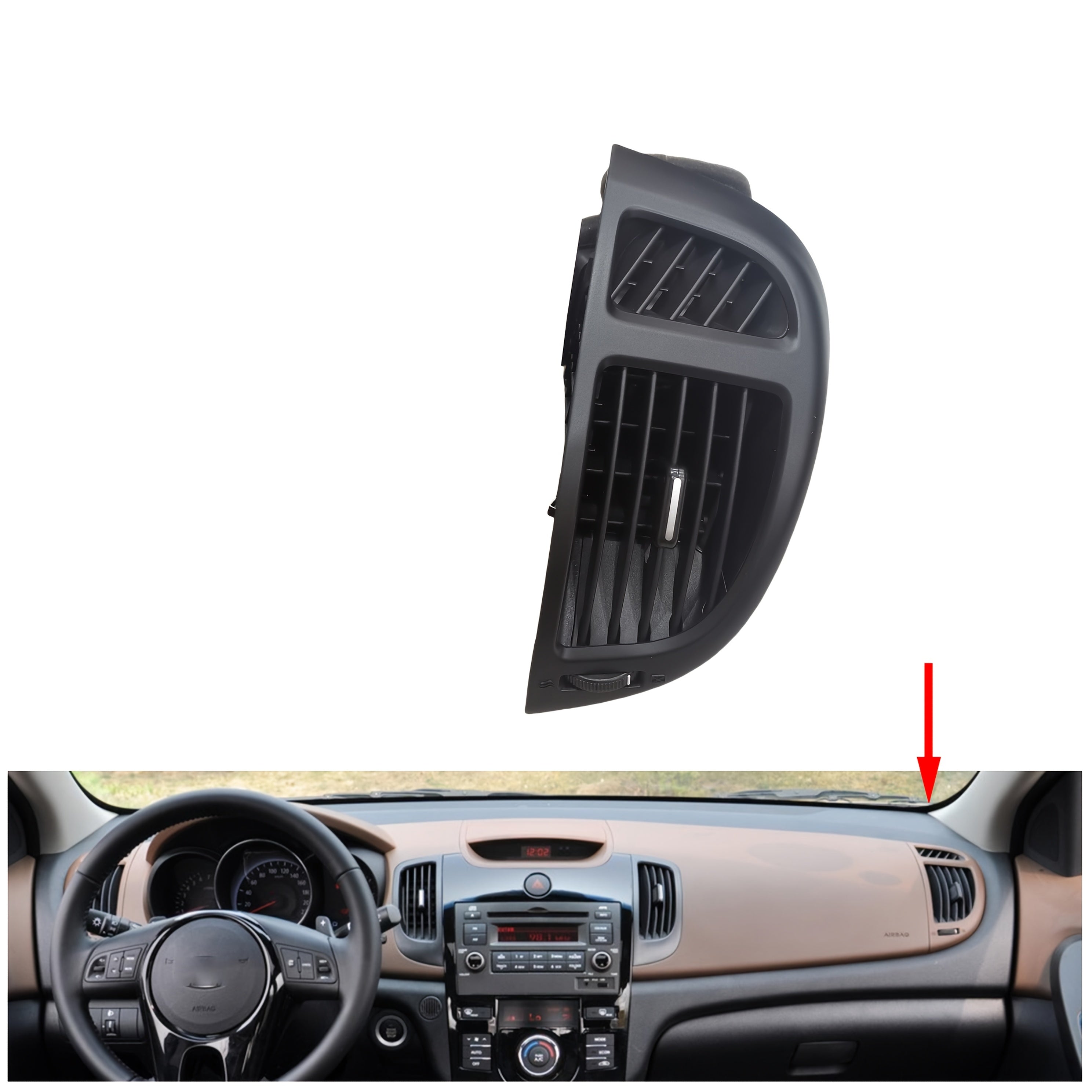 Черная крышка вентиляционного отверстия автомобиля для замены на моделях 2008-2013, легкая установка