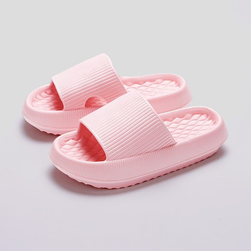 унисекс полосатые EVA шлепанцы слайдеры повседневные нескользящие для ванной