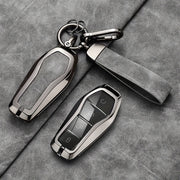 Car Key Cover Zinc Alloy Durable Wear-Resistant Drop-Proof Keychain Accessory