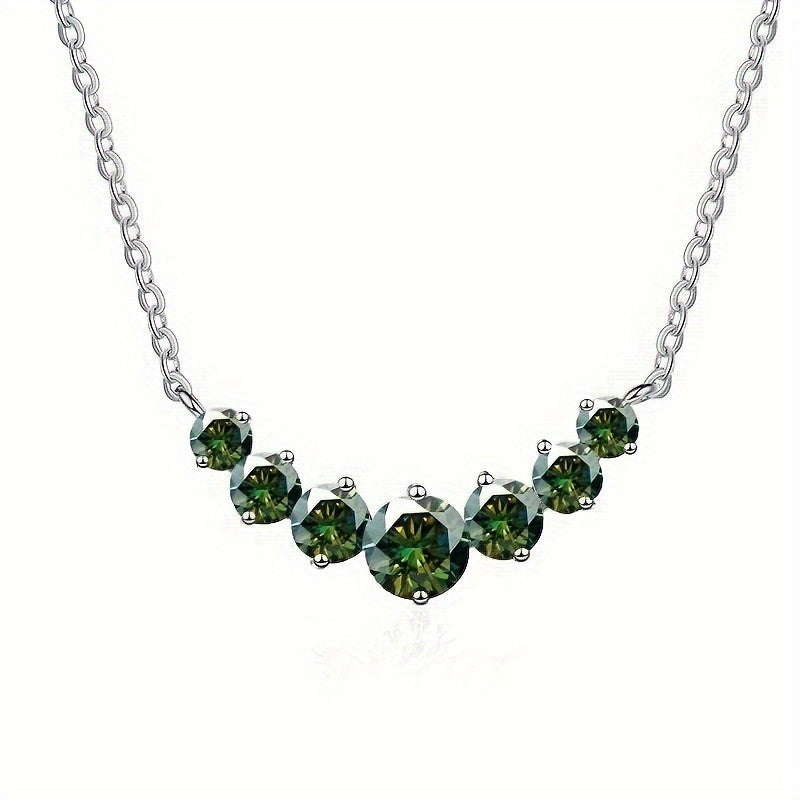 Ayollar uchun go'zal 2.8ct Moissanite Choker Marjon - Ajoyib 925 Sterling Silver, To'y, Yubiley va Tug'ilgan Kun Sovg'alari uchun ideal