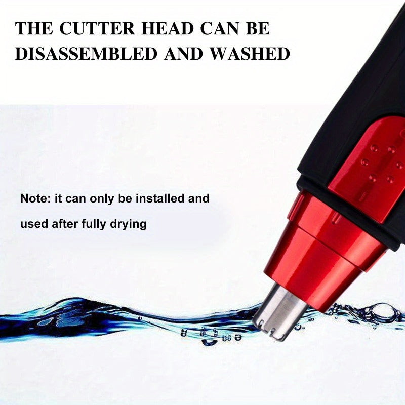 Unisex Cordless Plastic Nose and Ear Hair Trimmer Painless Grooming