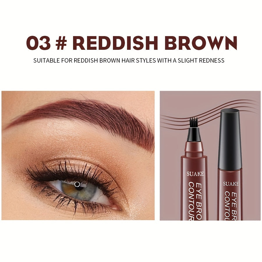 Waterproof Eyebrow Pen for Women Long-Lasting Non-Smudge Natural Look