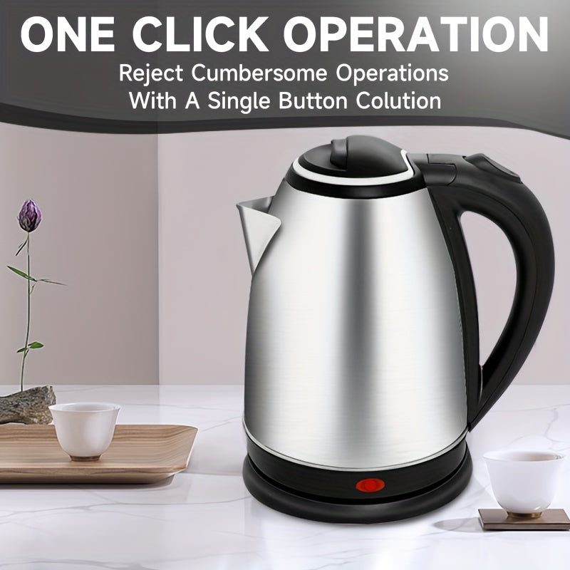 Stainless Steel Electric Kettle 1.7L Auto Shut-Off va tez qaynash bilan