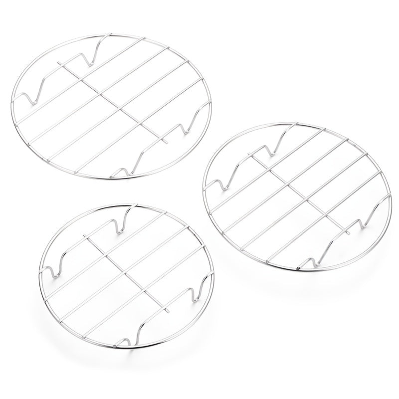 Stainless Steel Steamer Rack Round 15.24cm 17.78cm 20.32cm Cooking Basket