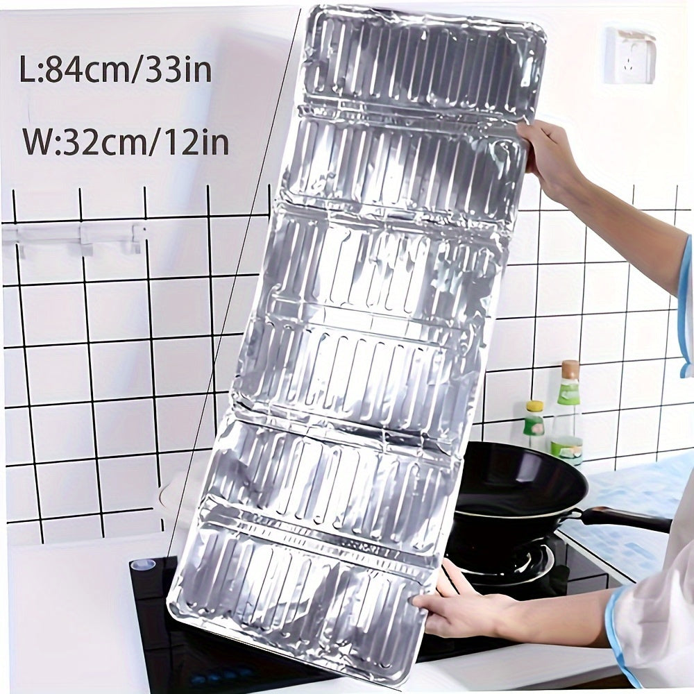 Aluminum Stove Protector Set with Foldable Splatter Shield and Grease Guard