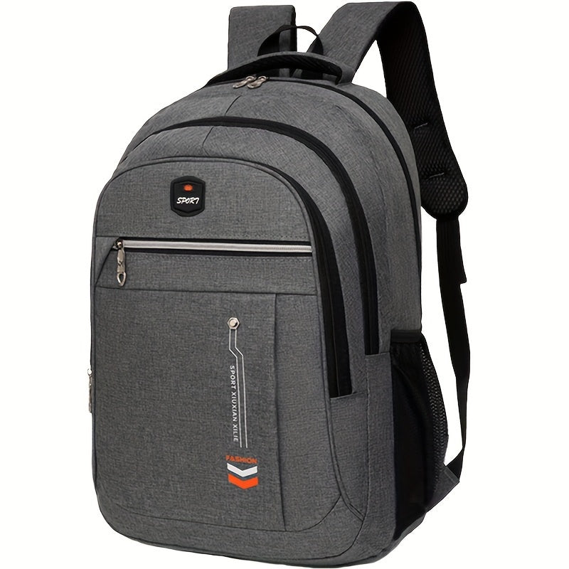 Large Capacity Nylon Backpack for Men and Women with Laptop Compartment