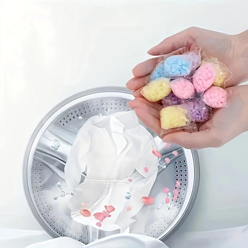50 piezas de perlas potenciadoras de aroma para lavandería, frescura duradera, suaviza la ropa, fórmula concentrada