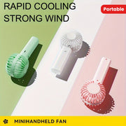 Mini Pocket Handheld Fan USB Rechargeable Portable Desktop Small Fan with Logo