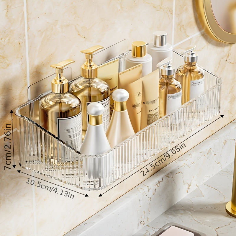 Wall Mounted Bathroom Storage Rack for Organizing Accessories