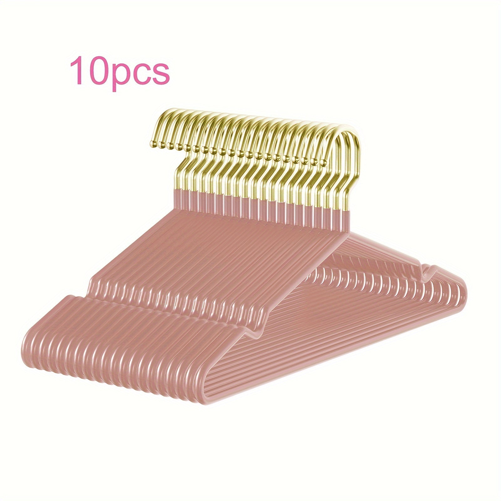 Pack of 10/20/60 Heavy Duty Metal Clothes Hangers with Non-Slip Rubber Coating Space-Saving Sturdy for Shirts Skirts Coats
