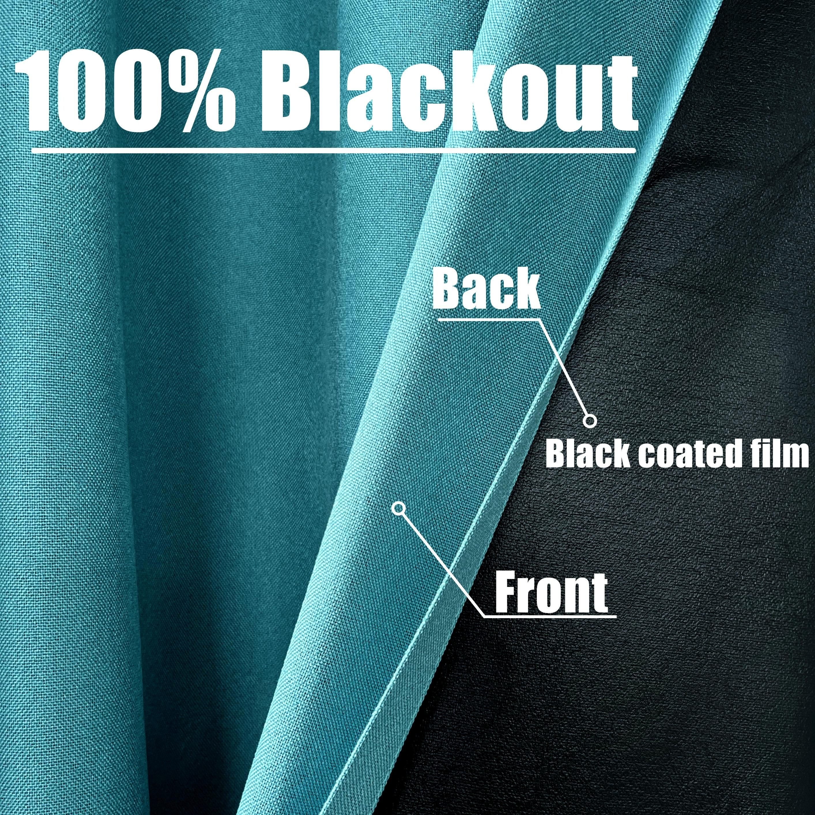 Blackout Curtains 2 Pieces Grommet Top Thermal Insulation Privacy Bedroom Living Room
