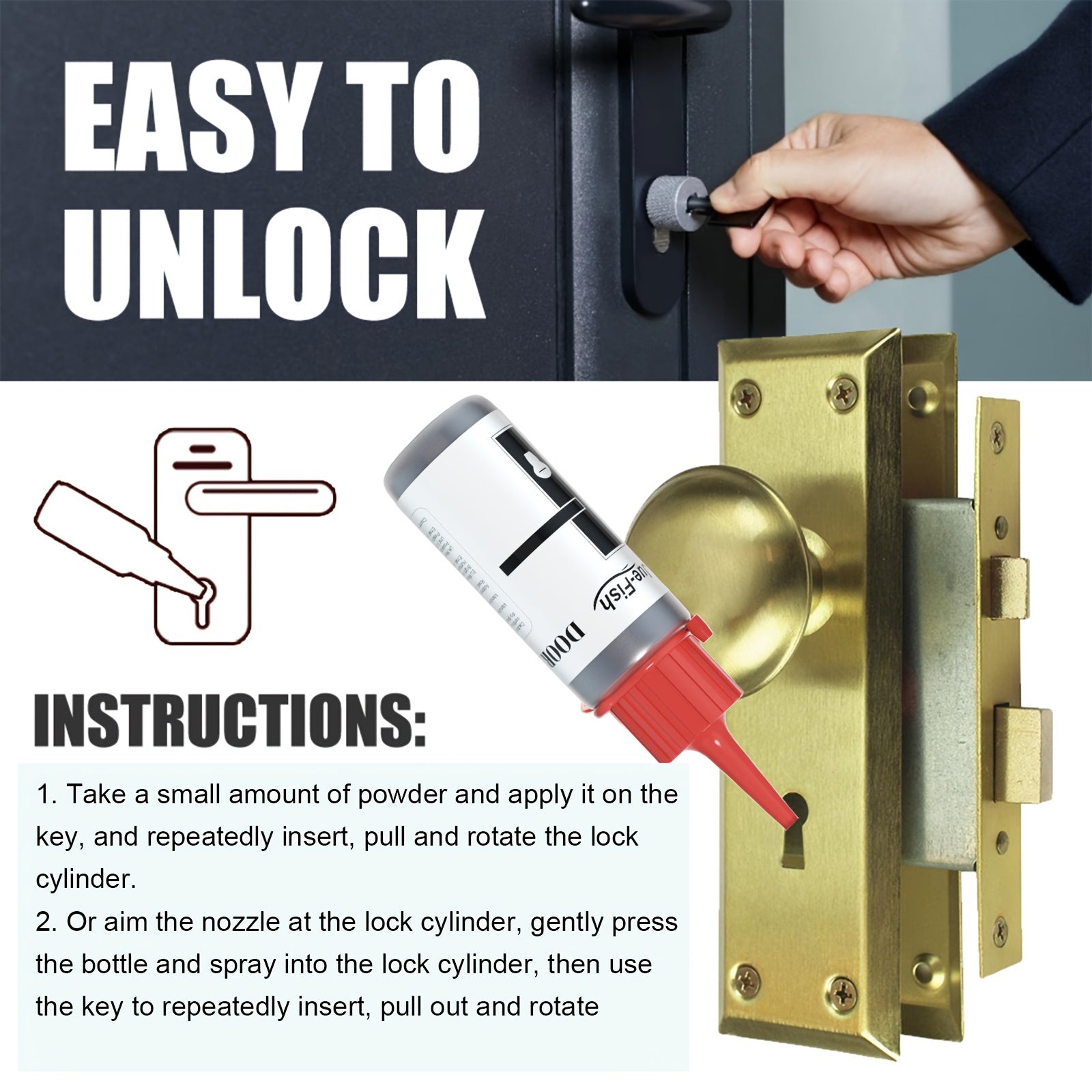 Смазка для замков дверей 60 мл долговременная для крышек автомобильных двигателей, гаражных ворот