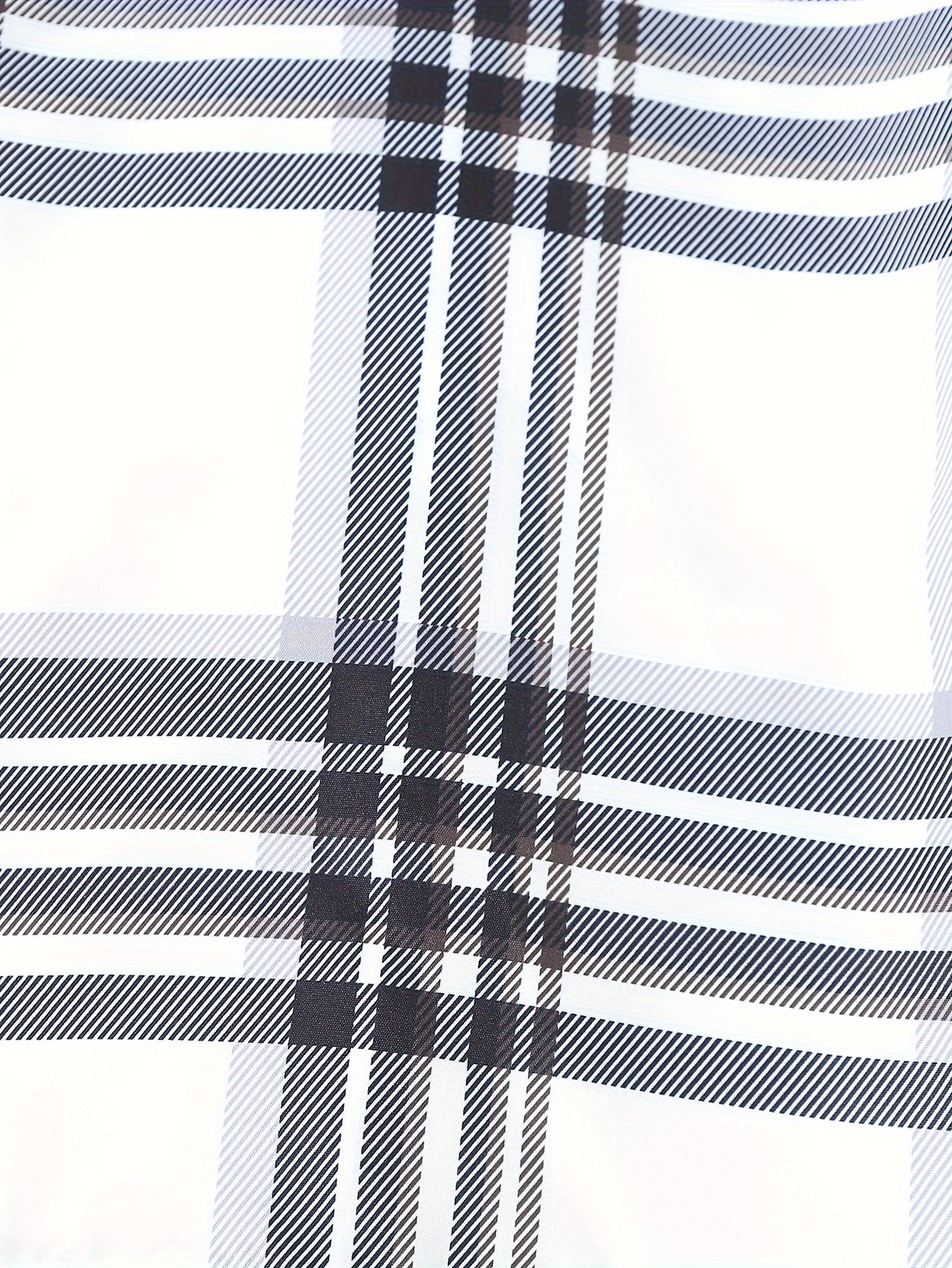 Boys' Casual Plaid Denim Shirt and Jeans Set Lightweight Polyester for Spring Fall