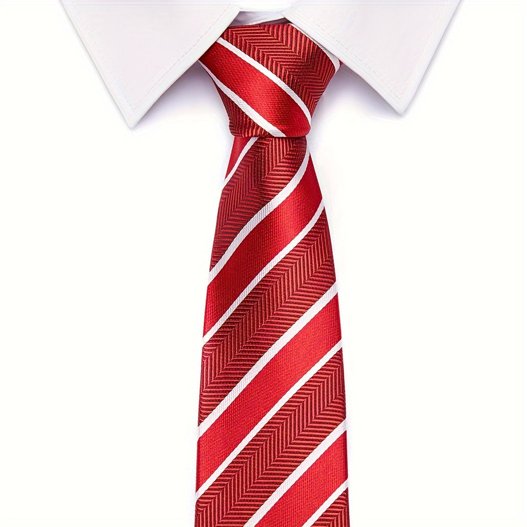 Men's Retro Elegant Patterned Tie for Casual and Formal Wear