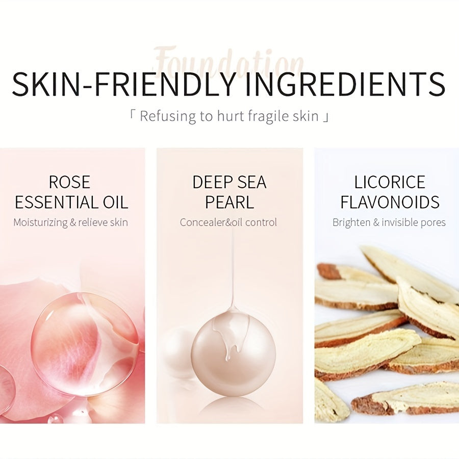 Base líquida natural para mujer con bomba 30ml corrector en varios colores