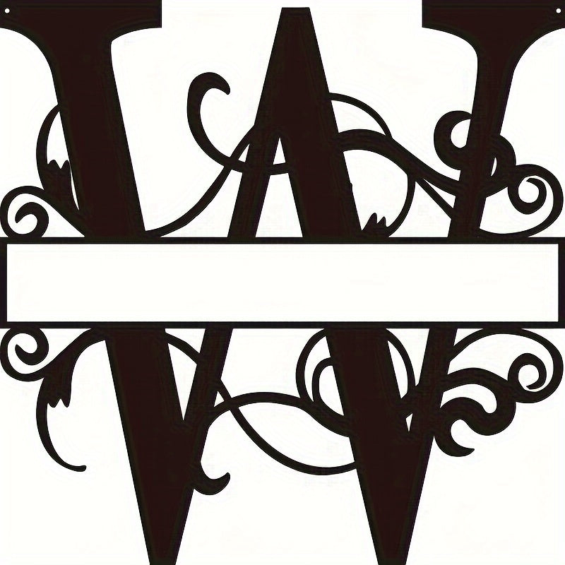 Personalized Metal Family Name Sign Wall Art for Front Entrance or Housewarming Gift