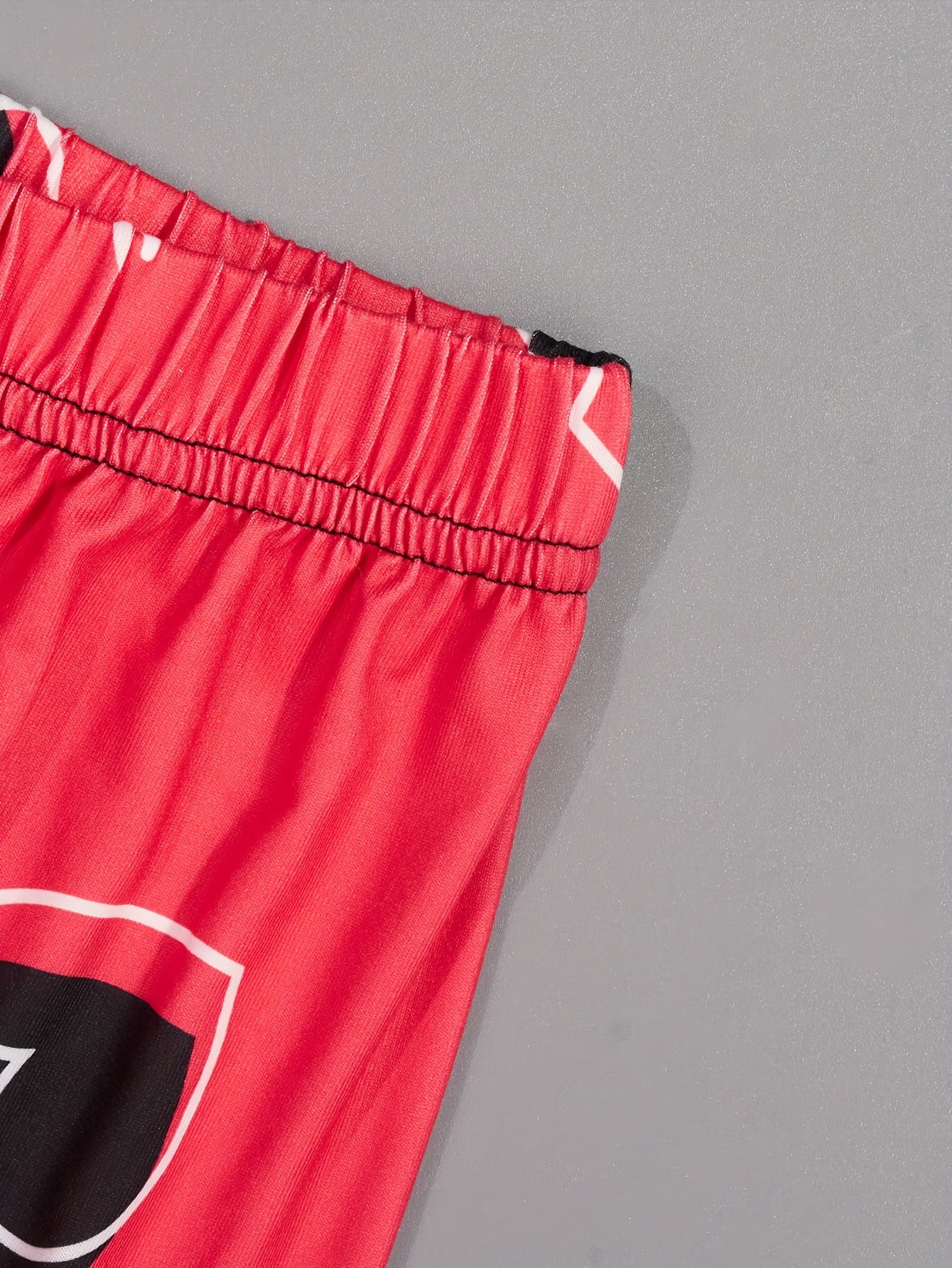 Women's Plus Size Heart and Letter Print Pajama Set Short Sleeve Lounge Two Piece