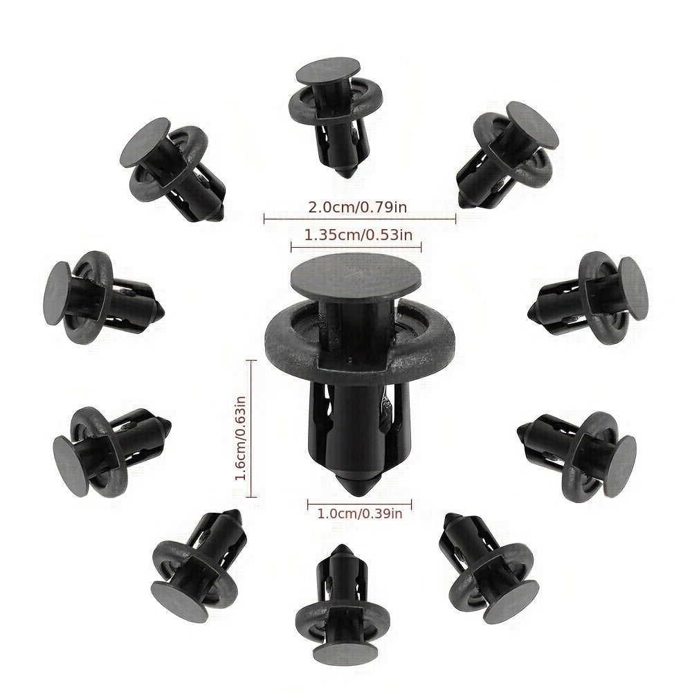 20Pcs Plastic Car Bumper Retainer Clips Rivet Fasteners for Honda Models