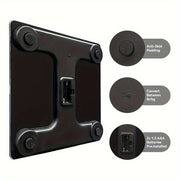 Весы для тела с широкой платформой, большой вместимостью, точным и легко читаемым ЖК-дисплеем