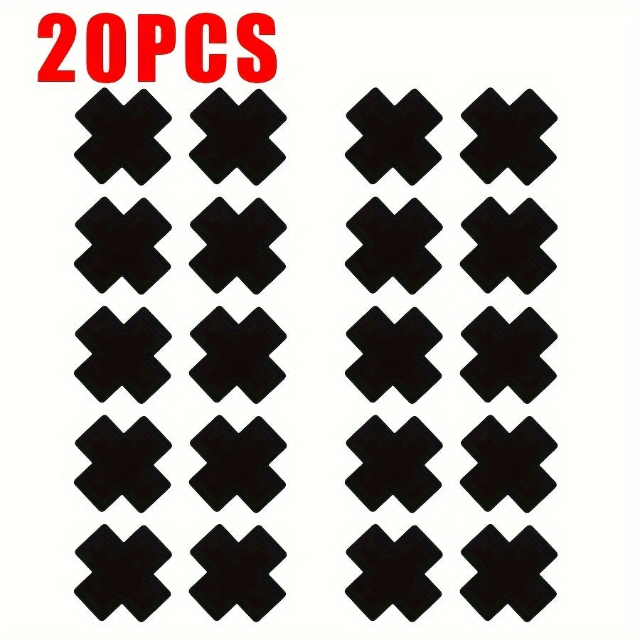 20 Self-Adhesive Invisible Cross Nipple Covers for Women Lingerie Accessories