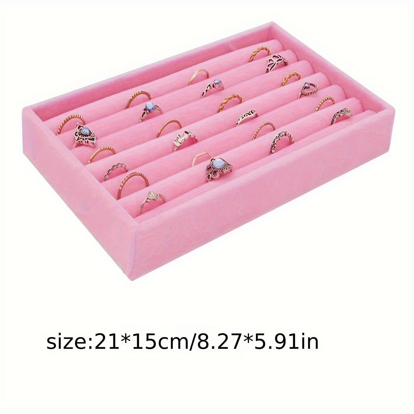 Zargarlik buyumlarini ko'rsatish uchun stol usti saqlash uchun taxta, quloq taqichlari, uzuklar va bilaguzuklar uchun