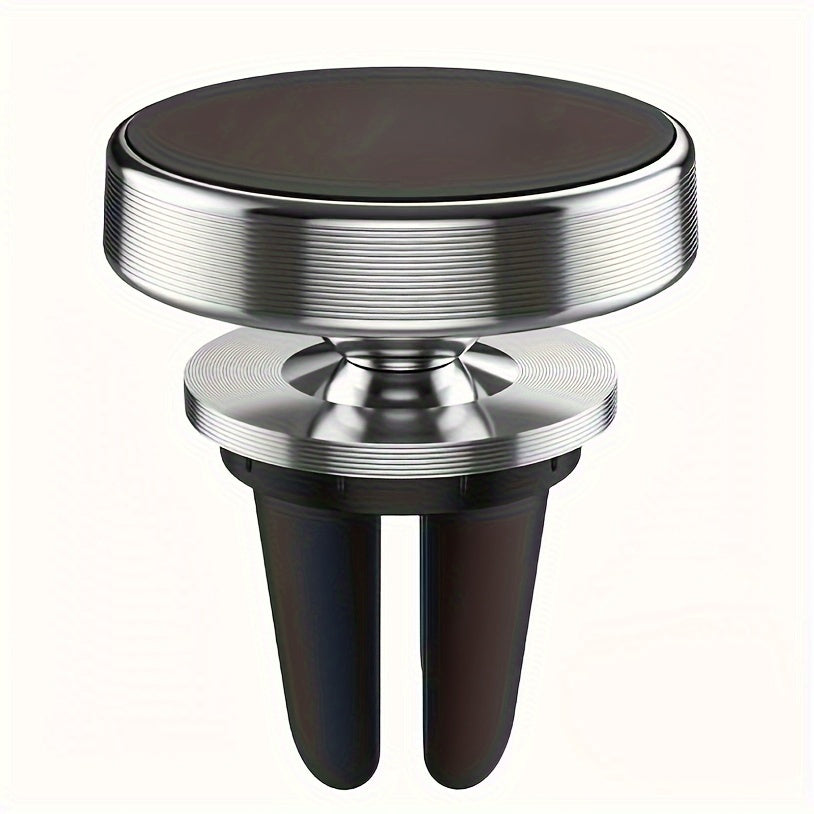 Soporte para teléfono en rejilla de ventilación de coche de aleación de aluminio universal, rotatorio para navegación