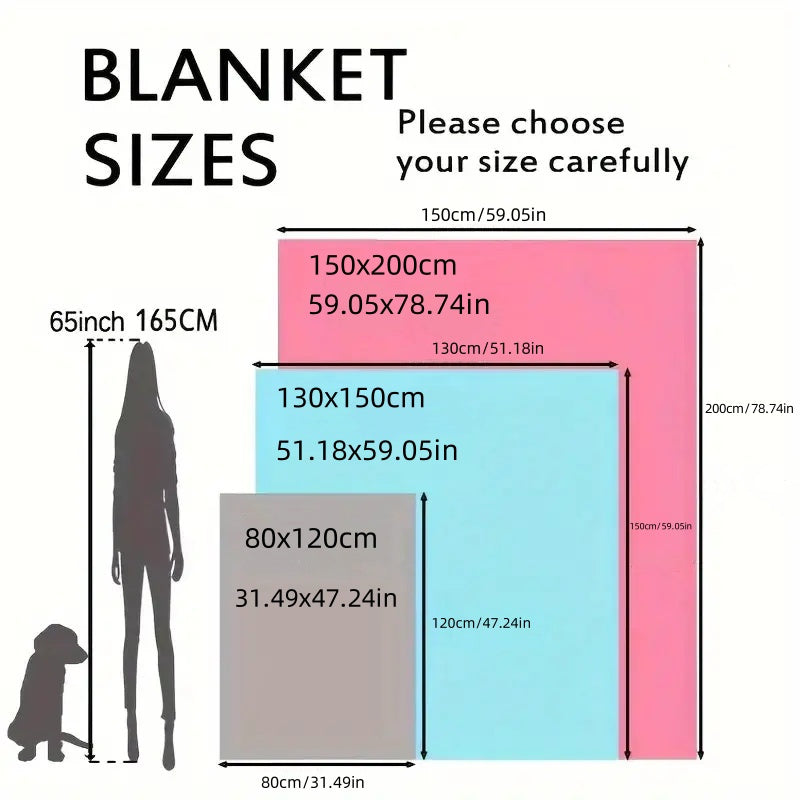 Cozy Nutella Pattern Flannel Throw Blanket for All Seasons Decorative Gift