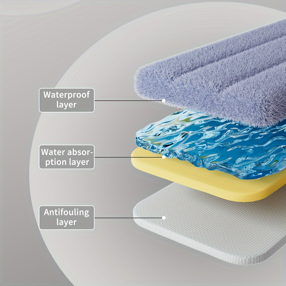 O'z-o'zidan siqiladigan zanglamaydigan po'latdan yasalgan tekis mopa - yashash xonalari, yotoq xonalari, hammomlar, oshxonalar va hojatxonalarni tozalash uchun mukammal