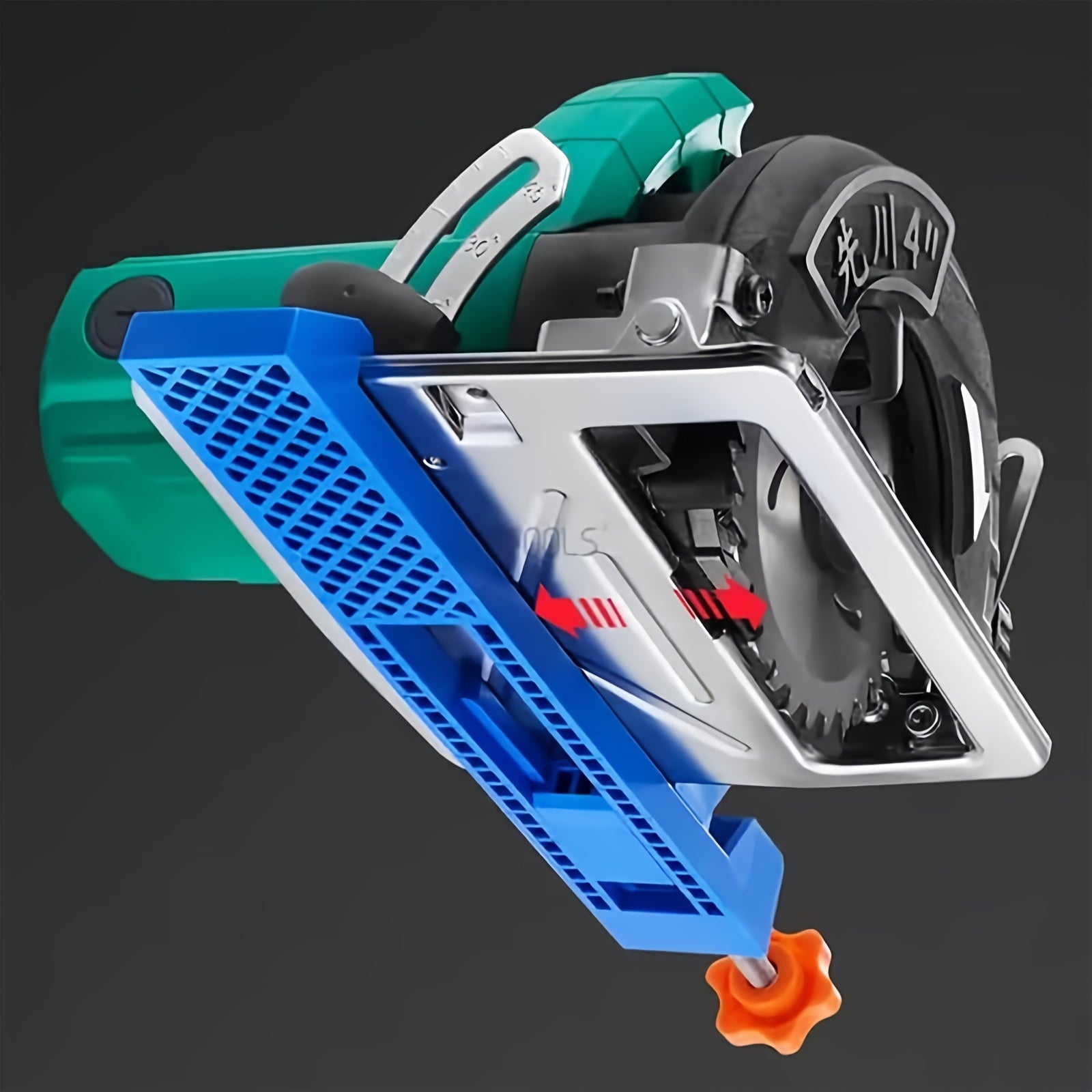 Electric Circular Saw Guide with Adjustable Clamp for Precise Cuts and Milling