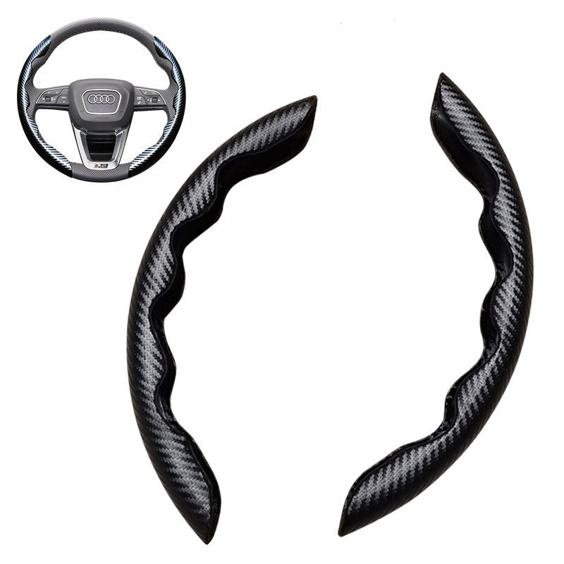 Avtomobilingizning ko'rinishini universal anti-slip karbon tolali rul qopqog'i bilan yaxshilang!
