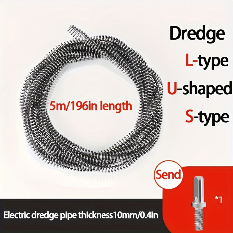 Electric Pipe Dredging Tool for Toilet and Kitchen Clogs